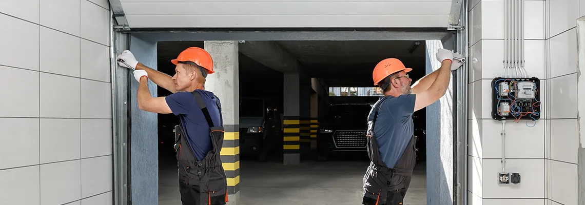 Wooden Garage Door Frame Repair in Aurora, Ontario